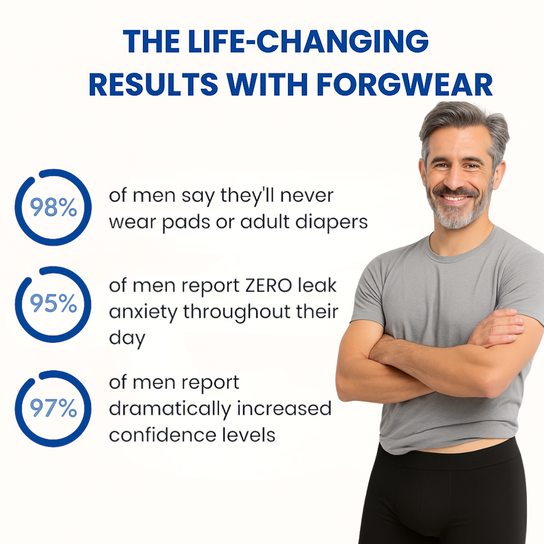 Men's Ultra-Absorbent Incontinence Boxer Briefs